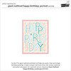 Lawn Cuts Custom Craft Die-Giant Outlined Happy Birthday: Portrait LF3104