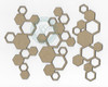 Scrapaholics Laser Cut Chipboard 2mm Thick-Hexagon Pieces, 3/Pkg 5.5"X2.5" S89027