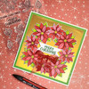 Creative Expressions Jane's Doodles Clear Stamp Set 6"x8"-Poinsettia CEC1036