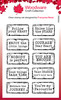 Woodware Clear Stamps 4"X6"-Singles Distressed Labels FRS989 - 5055305978801