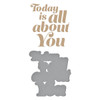 Spellbinders Glimmer Hot Foil Plate & Die Set-All About You GLP389