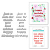 Spellbinders Etched Dies-Popular Sentiments S3492