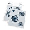 Pinkfresh Studio Stencils 4.25"X5.25" 2/Pkg-Rosettes PF199923 - 736952879943