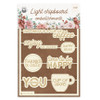 Coffee Break Light Chipboard Embellishments 4"X6" 10/Pkg- - P13COF55 - 5905523081510