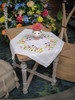 Vervaco Stamped Tablecloth Cross Stitch Kit 32"X32"-Spring Flowers V0199588