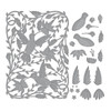 Spellbinders Etched Dies By Bibi Cameron-Delicate Floral Hummingbird S7230