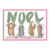 House Mouse Cling Rubber Stamp-Noel RSC013