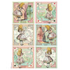 Stamperia Assorted Rice Paper A4 6/Sheets-Alice - DFSA4XAL