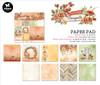 Studio Light Autumn Bouquet Paper Pad 6"X6" 36/Pkg-Nr. 107, Copper Blush LABPP107