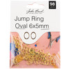 John Bead Jump Ring Oval 6x5mm 98/Pkg-Gold 1401168 - 665772231856