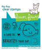 Lawn Fawn Clear Stamps 3"X2"-Anglerfish Flip Flop 8/Pkg LF2010 - 035292672796