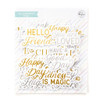 Pinkfresh Foiled Ephemera Pack 43/Pkg-Sentiments 5 PF191123 - 736952878908