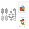 Spellbinders Etched Dies From The Christmas Collection-Stitched Poinsettia & Holly S41299