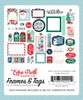 Echo Park Cardstock Ephemera-Frames & Tags, Happy Holidays PH327025