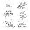 Heartfelt Creations Cling Rubber Stamp Set-Christmas Holly Accents HCP31028