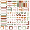 Color Vibe Chipboard Bits & Pieces 120/Pkg-Boho - CV13480