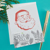 Spellbinders BetterPress Letterpress Press Plates & Die Set-Holly Jolly Santa BP054