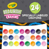 Crayola Construction Paper Crayons 24/Pkg-Bright 523463