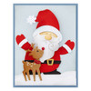 Stampendous Etched Dies-Holiday Hugs Santa Hugs S5591