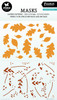 Studio Light Essentials 5.9"X8.25" Stencil-Nr. 221, Autumn Pattern - SMASK221 - 8713943144121