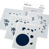 Pinkfresh Studio Stencils 4.25"X5.25" 5/Pkg-Circle Florals Layering PF194623 - 736952879288