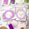 Pinkfresh Studio Stencils 4.25"X5.25" 5/Pkg-Circle Florals Layering PF194623