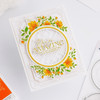 Pinkfresh Studio Stencils 4.25"X5.25" 5/Pkg-Circle Florals Layering PF194623