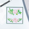 Sizzix Making Tool Layered Stencil 6"X6" By Olivia Rose-Floral Borders 665875