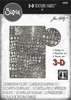 Sizzix 3D Texture Fades Embossing Folder By Tim Holtz-Reptile 666296 - 630454285151