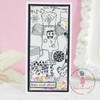 Dress My Craft Transfer Me Sheet A4-Doodled Background - MCDP4710