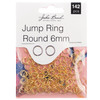 John Bead Jump Ring Round 6mm 142/Pkg-Gold 1401016 - 665772203129