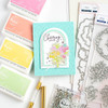 Pinkfresh Studio Stencils 4"X9" 6/Pkg-Rainbow Daisies Layering - PF196223