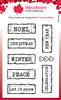 Woodware Clear Stamp 3"X4"-Christmas Junk Labels FRM068 - 5055305984260