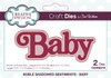 Creative Expressions Craft Dies By Sue Wilson-Noble Shadowed Sentiments Baby CEDNE019 - 5055305979198