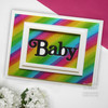 Creative Expressions Craft Dies By Sue Wilson-Noble Shadowed Sentiments Baby CEDNE019