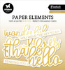 3 Pack - Studio Light Essentials Paper Elements 35/Pkg-Nr. 07, Sentiments Gold Foil - SLESPE07 - 8713943145975