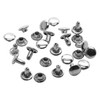 3 Pack - Realeather(R) Crafts Small Rivets 100/Pkg-Nickel - BR20000