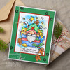 2 Pack Woodware Clear Stamps 4"X6"-Singles Gnome Christmas Cup FRS1005
