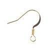 3 Pack John Bead Earwire with Coil 60/Pkg-Gold 1401026