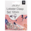 3 Pack John Bead Lobster Clasp Set 12mm 10/Pkg-Silver 1401000 - 665772202962