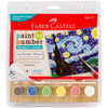 3 Pack Faber-Castell Museum Series Paint By Number Kit 6"X8"-The Starry Night PBNMS-14301 - 092633303450