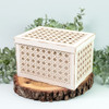 3 Pack - Flowerish Light Chipboard Shaker Base 6"X8"-Rattan Box - P13FLO48