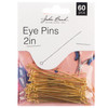 3 Pack John Bead Eye Pins 2in 20ga (0.032) 60/Pkg-Gold 1401035 - 665772203303