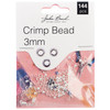 3 Pack John Bead Crimp Bead 3mm 144/Pkg-Silver 1401034 - 665772203297