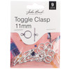 3 Pack John Bead Toggle Clasp 11mm 9/Pkg-Pewter 1401087 - 665772203921