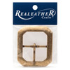 Realeather(R) Crafts Clipped Corner Belt Buckle-Antique Brass BU183011 - 870192017427