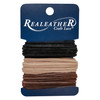 3 Pack - Realeather(R) Crafts Sof-Suede Lace Variety Pack 3/32"X8yd-Black, Chocolate & Beige - SPS08-2992 - 870192003307