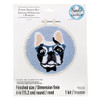 3 Pack Fabric Editions Punch Needle Kit 6" Round-Bulldog NCPNNDBL - 699919378234