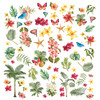 49 And Market Vintage Artistry Sunburst Laser Cut Outs-Tropical Foliage SUN24715