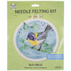 3 Pack Fabric Editions Needle Felting Kit 6" Round-Bird NCNDLFLT-BIRD - 699919363797